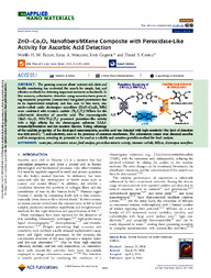 Thumbnail de ZnO?Co3O4 Nanofibers/MXene Composite with Peroxidase-Like Activity for Ascorbic Acid Detection.